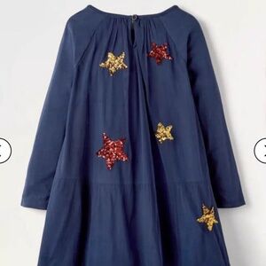 Mini Boden Tulle Sequin Star Moon Jersey Dress 4-5